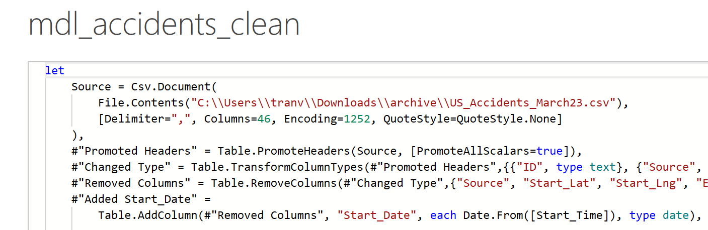 Power Query Data Import